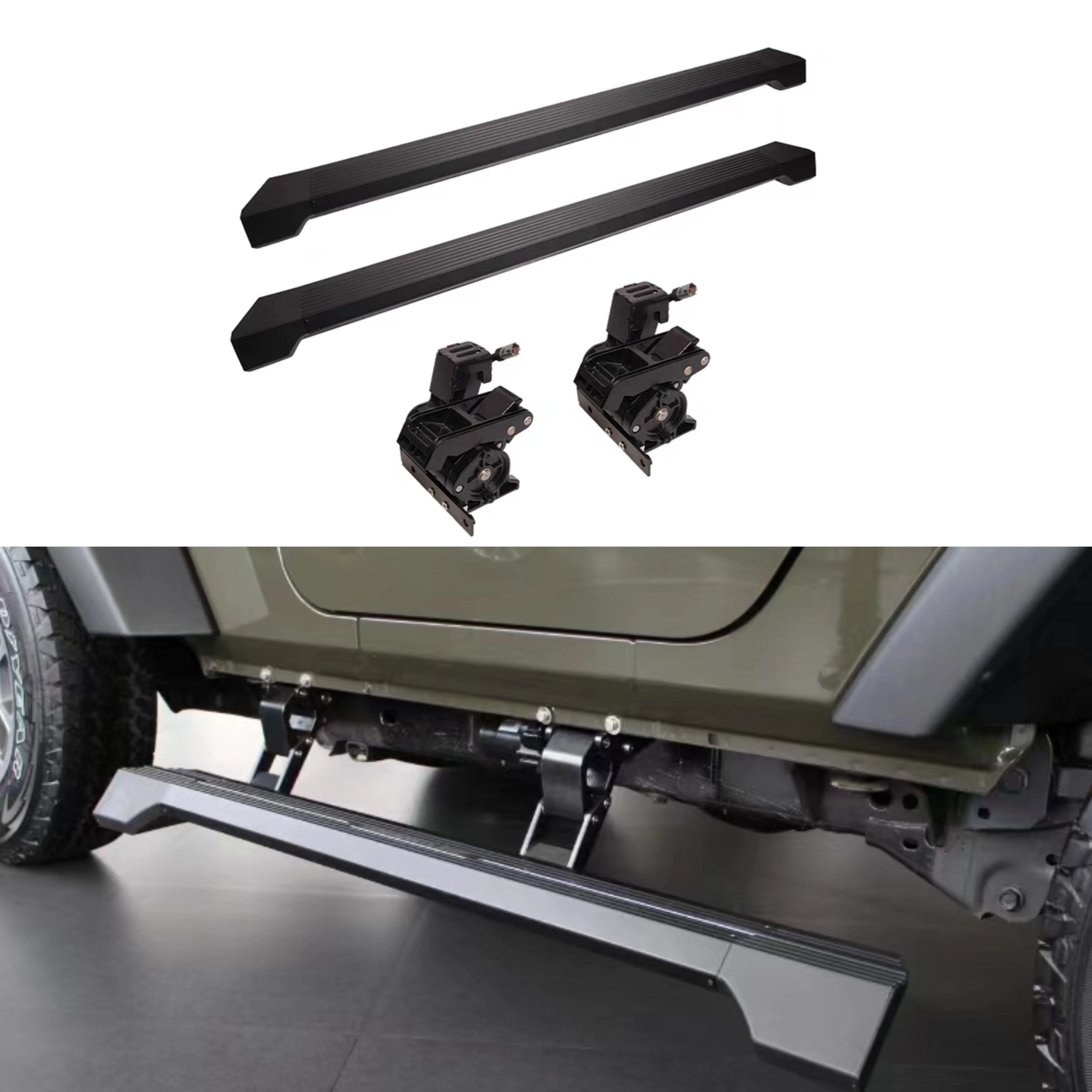 

Gobison JK JL 2/4 Door Car Offroad 4x4 Auto Electric Side Step For Jeep Wrangler