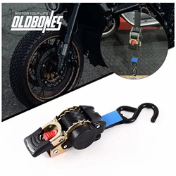 1PC/2PCS/3PCS A Single Hook Motorcycle Auto Retractable Ratchet Tie Down Starp Transport Fixing Belt