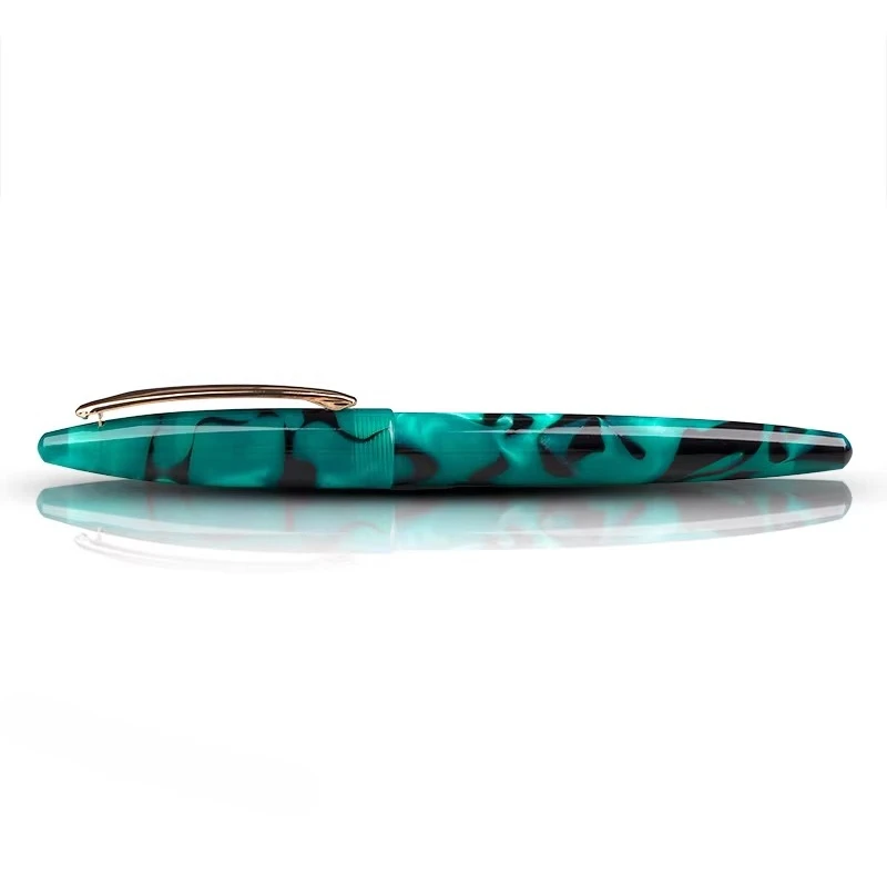 

2026 Resin Fountain Pen Acrylic A108 EF/F/M/Bent Nib Ink Pen Various Colors School Student Office Smooth Writing Art Gift