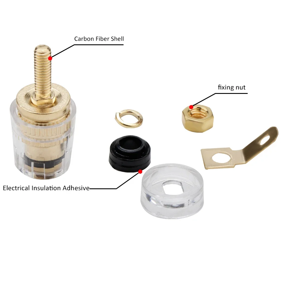 4mm Speaker Terminal Binding Post Banana Plug Jack for Audio/Amplifier