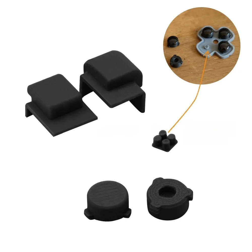 2026 Flat Trigger & ABXY Buttons For Anbernic RG34XXSP Colorful PLA= Replacement Kit Responsive Flat Design & Optimal