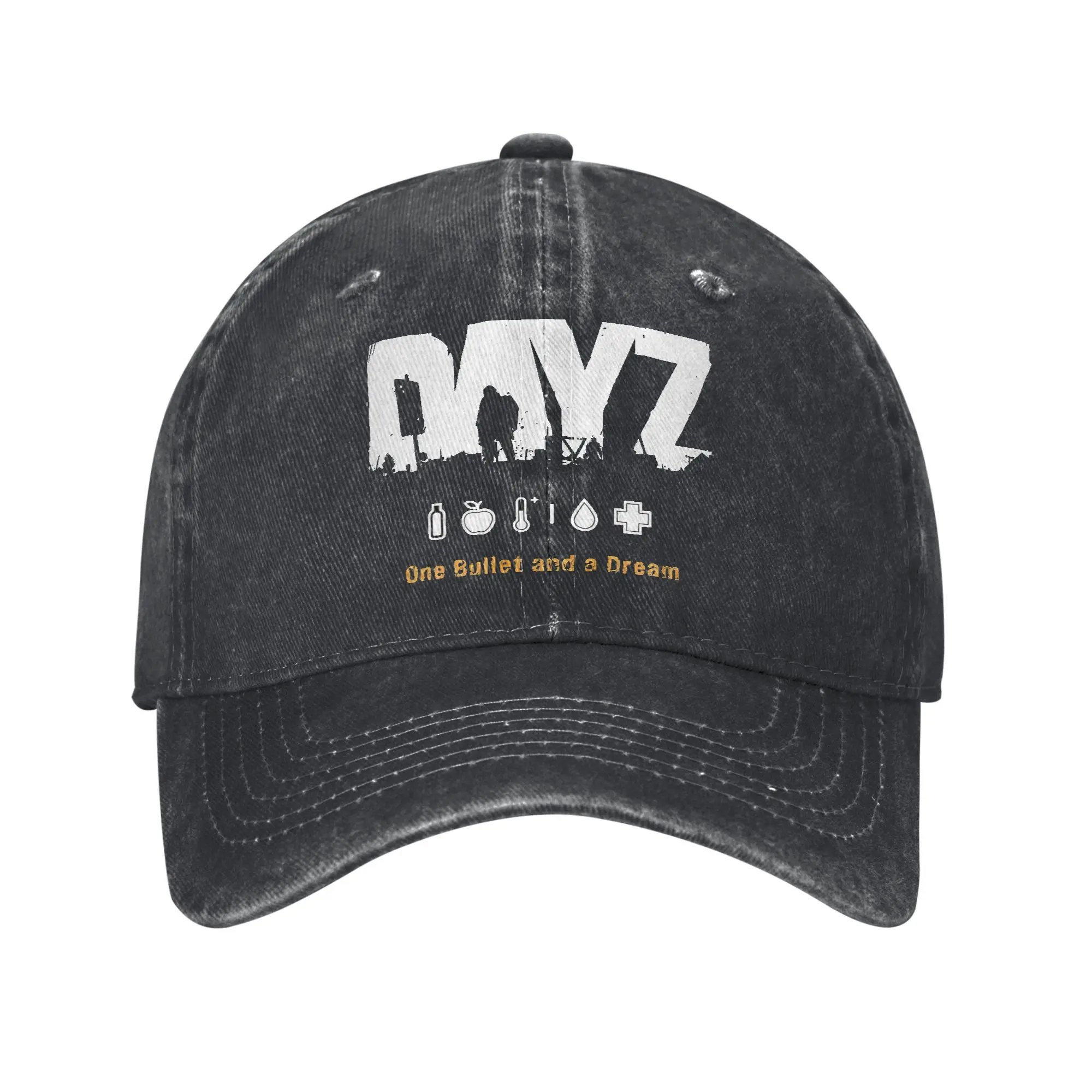 Gorra de béisbol informal DayZ One Bullet and a Dream para hombre y mujer, gorra Snapback de algodón desgastada, juego de disparos, entrenamientos al aire libre, sombrero de regalo