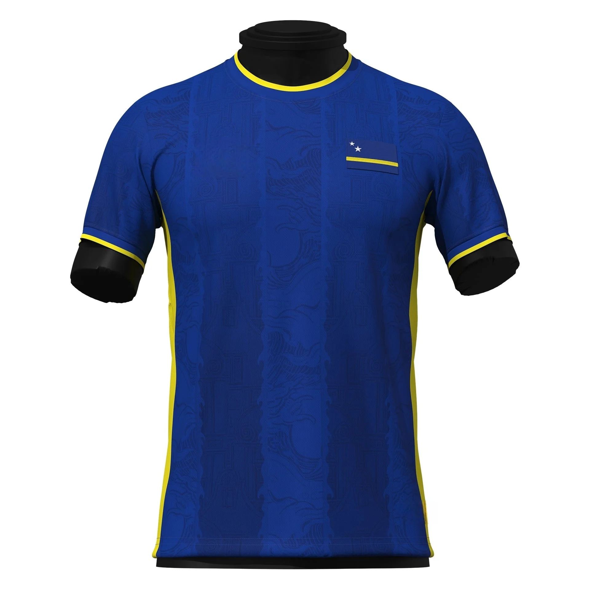 2026 Quick Dry Printed Curacao Theme Concept Football Shirt Culture Shirt Fans Sports Training Men Family Matching