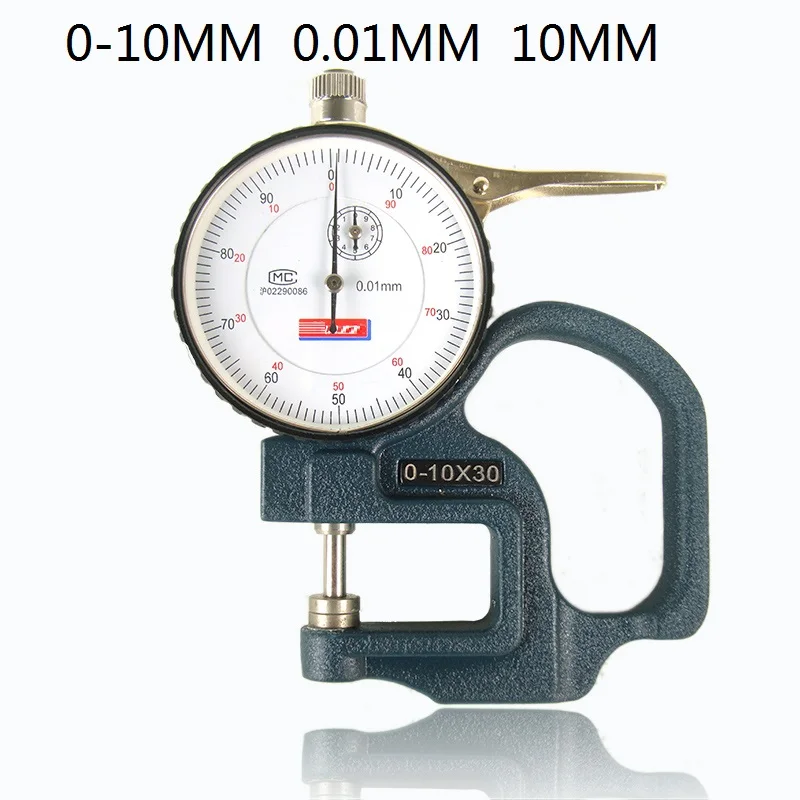 

0-10 мм 0,01 мм 0,001 мм плоская головка G тип указатель толщиномер кожаная ткань бумажный лист толщиномер тестер измерительный инструмент