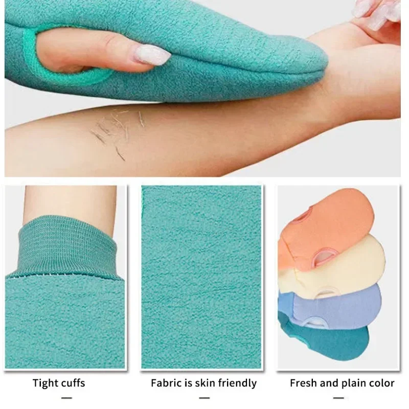 1Pc Bad Voor Peeling Spa Exfoliërende Douche Borstel Lichaam Reiniging Scrub Handschoen Wrijf Dode Huid Handschoenen Douche Handdoek Schuim Lichaamsmassage