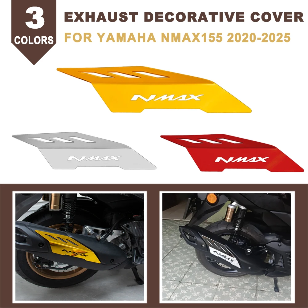 

New Motorcycle Exhaust Trim Cover Decoration Decorative Pipe Guard Accessories For YAMAHA NMAX155 NMAX N-MAX 155 2020-2024 2025