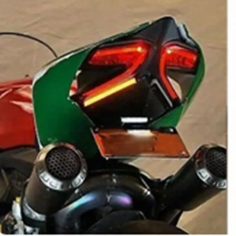

LED Blinker Light Turn Signal Indicator Mirrors Base Plate For Ducati Streetfighter Panigale V4 V4S V4R V2 Fender Eliminator Kit