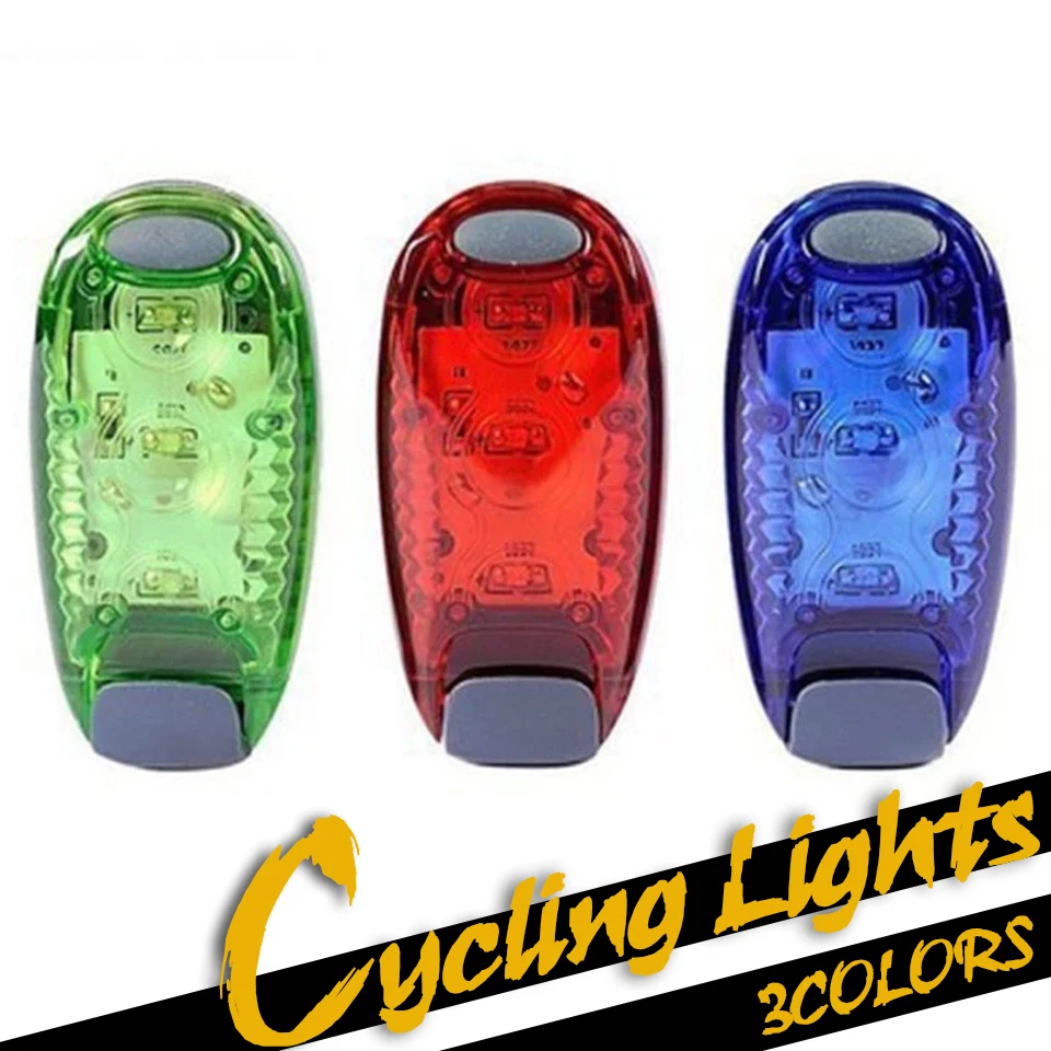 LED Safety Cycling Lights Running Walking Bicycle Bike Light Runner Best Flashing Warning Lamp for Helmet Backpack