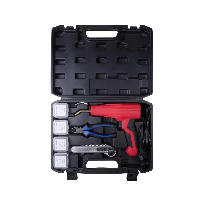 

Plastic Welding Gun Set Hot Staple Gun Plastic Car Bumper Repair Kit Crack Repair