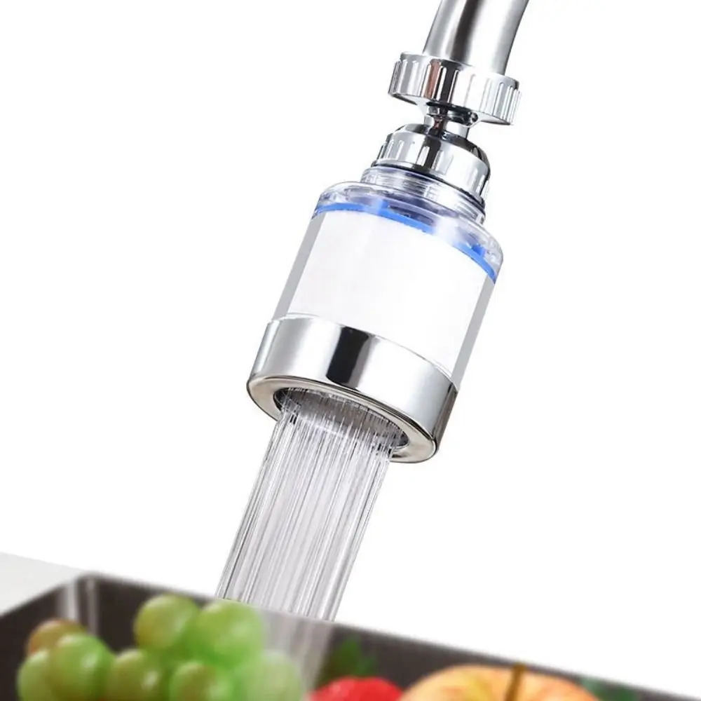 Universal 360°Rotating Soften Tap Adapter Filtered Booster Tap Bubbler Showers Head Bath Purifier Faucet Water Filter