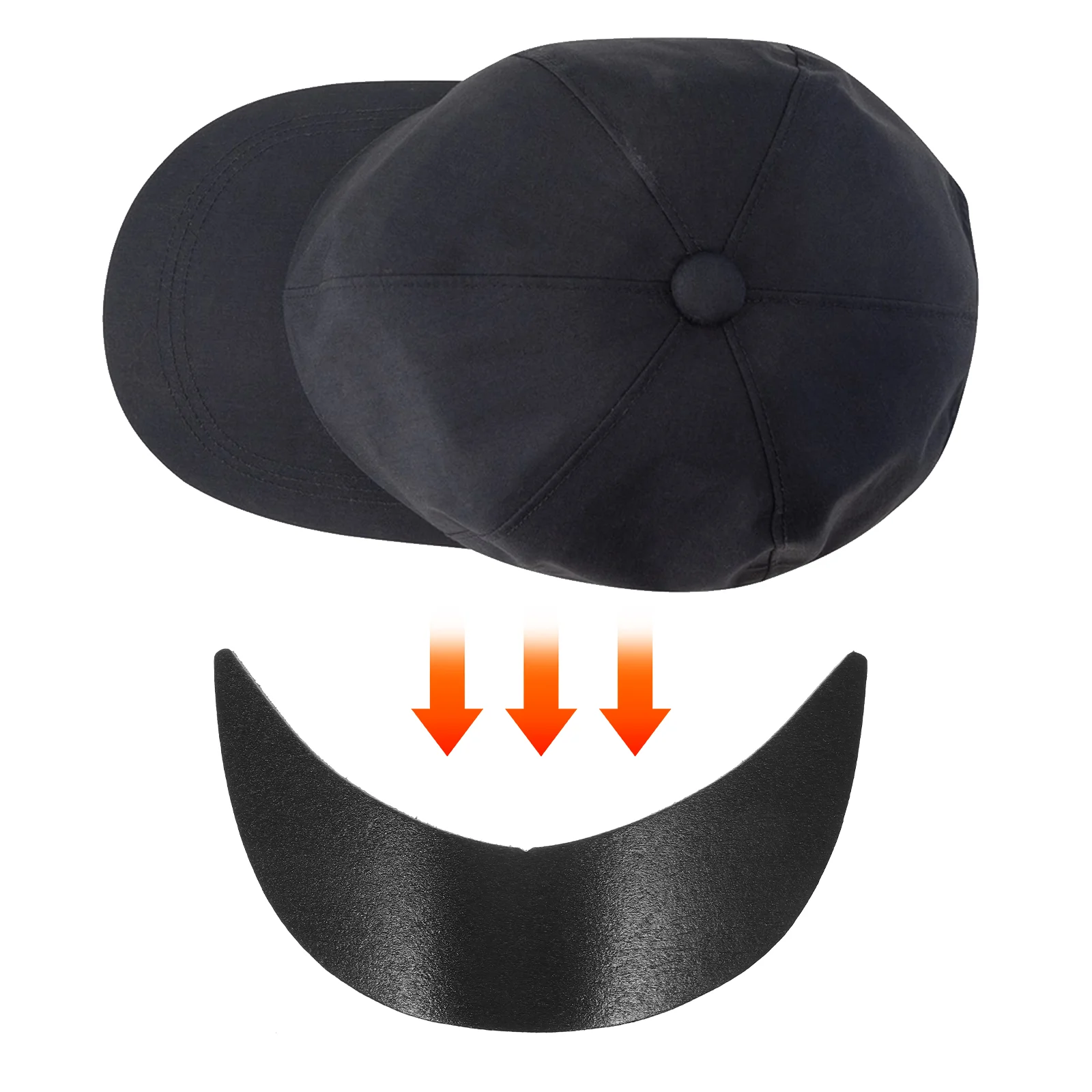 10pcs Baseball Hat Brims Peaked Hat Shaper Baseball Cap Insert Brims Sun Hat Support Caps Liners visor board