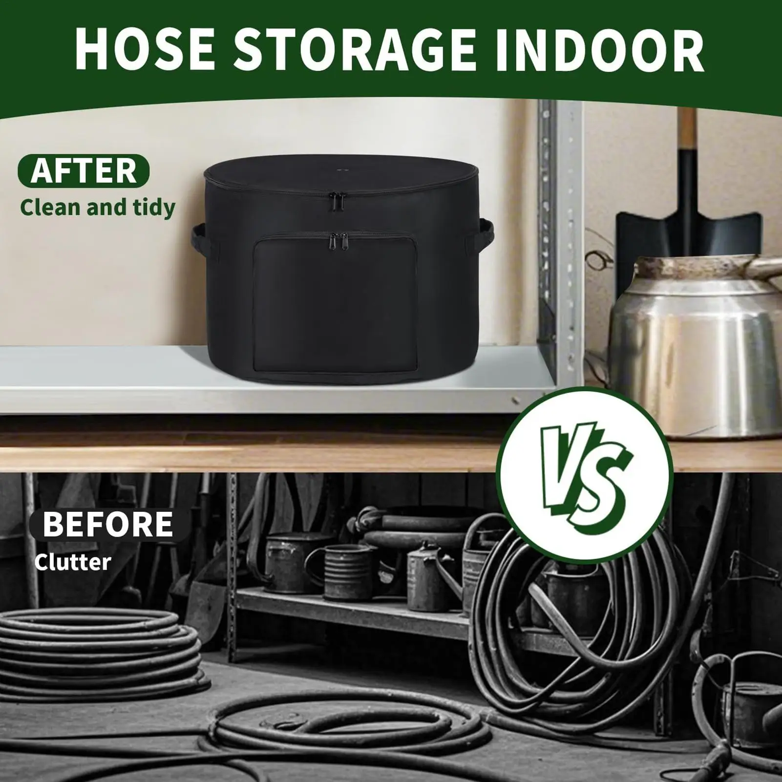 

Water Hose Holder Backyard Water Hose Reel Oxford Container Large Container For Yard Farm Patio Warehouse Garage Gardener