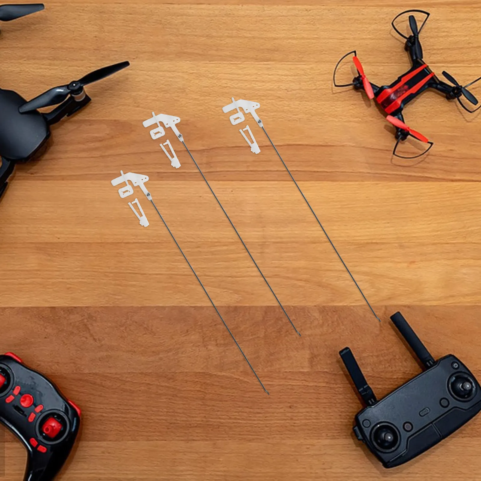 20Sets Metal Push Rods with Adjustable Connectors for Fixed Wing Rc Plane Control Horns Linkage Stopper Rc Airplane Accessories