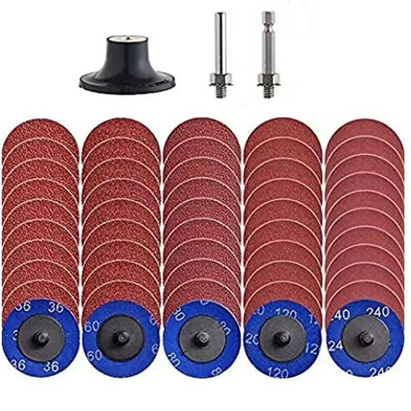 1/2/3 Inch Twist Lock Sanding Backing Pad, 6mm Shank Quick Change Roloc Disc Holder for Drill Grinder