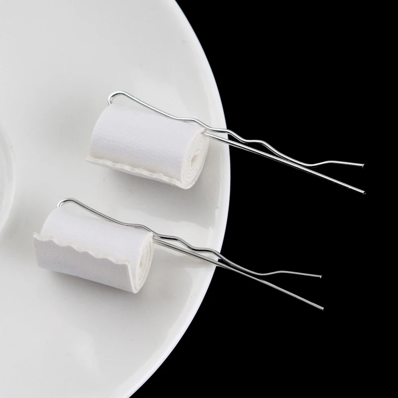 Fashion Funny Toilet Paper Hairpin  Creative Roll Chain 3D Stereoscopic White   Hairpins Women Girls Jewelry Gifts