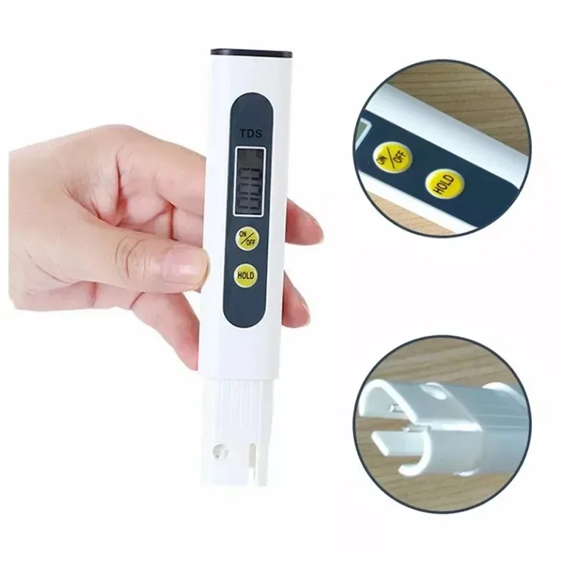 TDS Meter Digital Water Tester 0-9990ppm Water Quality Analyzer Monitor Filter Rapid Test Drinking Water Aquarium Hydroponics