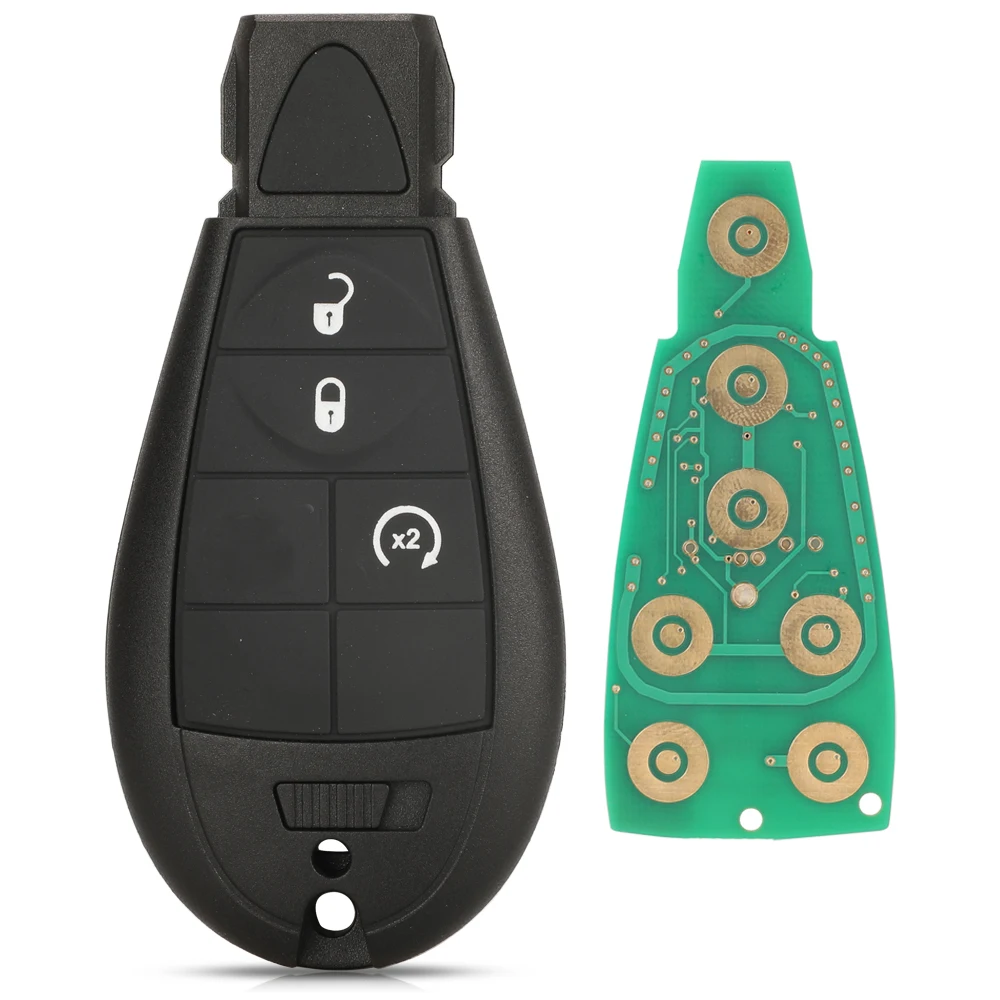 Jingyuqin Fobik GQ4-53T Fernbedienung Auto Schlüssel 433 MHz PCF7961M 4A Chip für Jeep Cherokee Sport KL 2014 2015 2016 2017 2018 2019 Fob