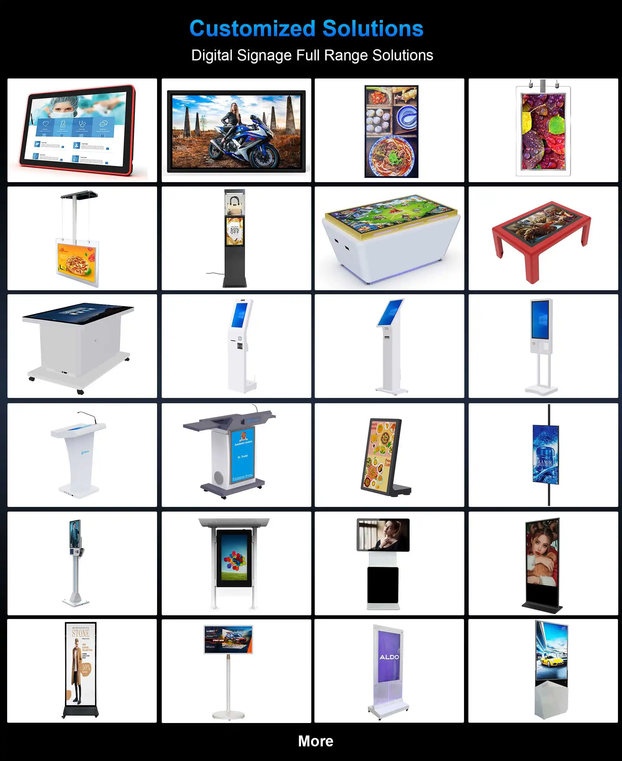 Battery-Powered 43 Inch Portable Digital Poster Display Screen Kiosk for Outdoor Advertising