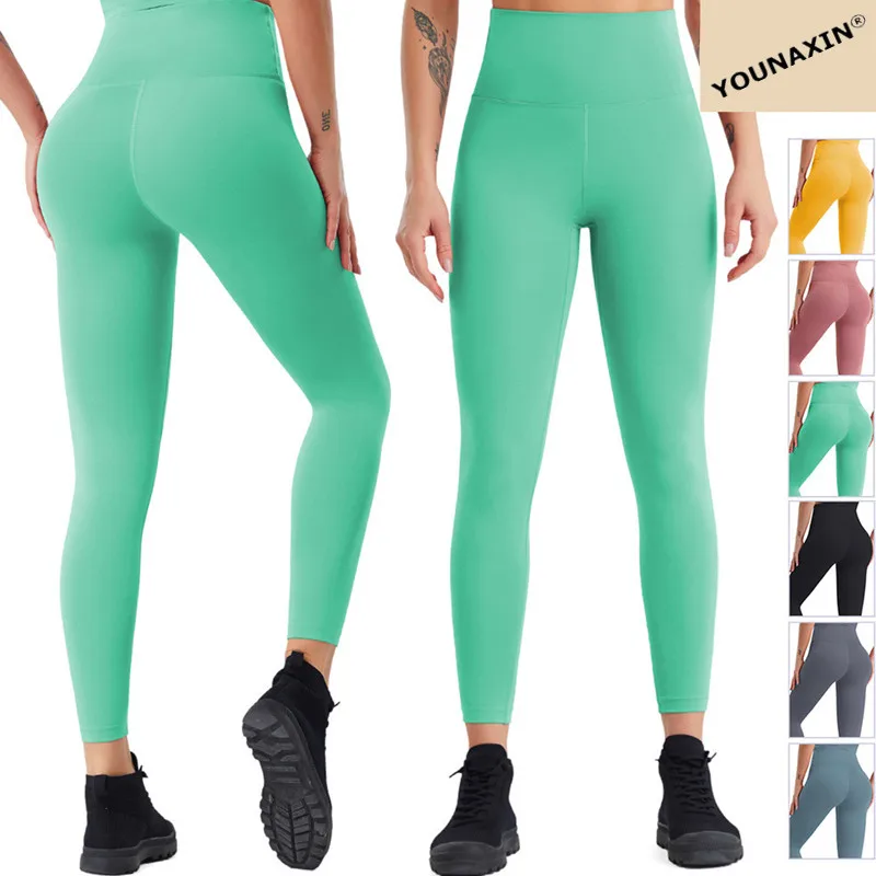 

Women's Base Layer Yoga Pants High Waist Hip Lifting Tights Quick-drying Girl's Running Workout Training Fitness Sports Trousers