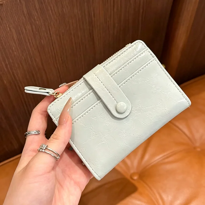 Minimalist Compact Card Holder Multi Card Slots Coin Purse Exquisite Fresh Style Portable Mini Wallet For Daily Use