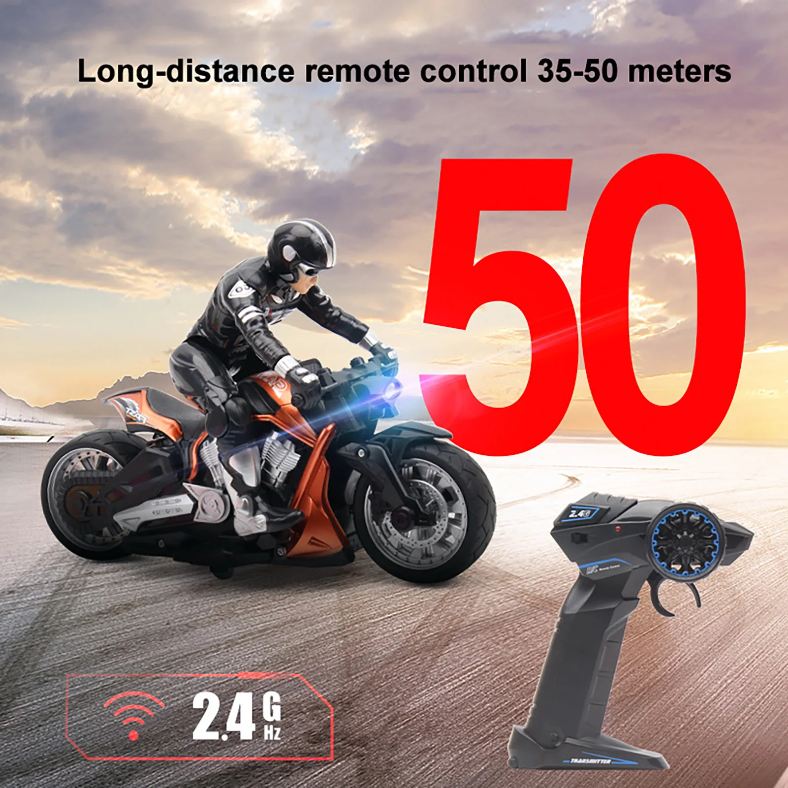 Remote Control Drifting Motorcycle Toy Portable Wear Resistant Stunt Drift Car for Kids Children's Day Birthday Gifts