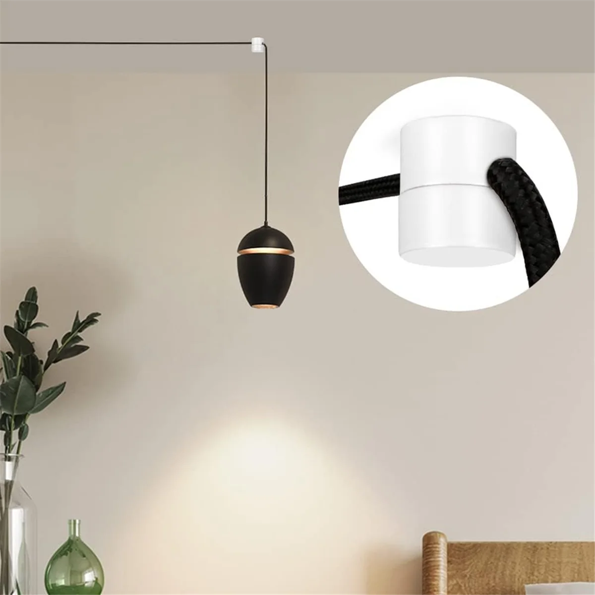 3 Pack Ceiling Hooks for Ceiling Hanging Lights, Pendant Light Hook for Ceiling Lamp, Ceiling Hooks, DIY Lamp White