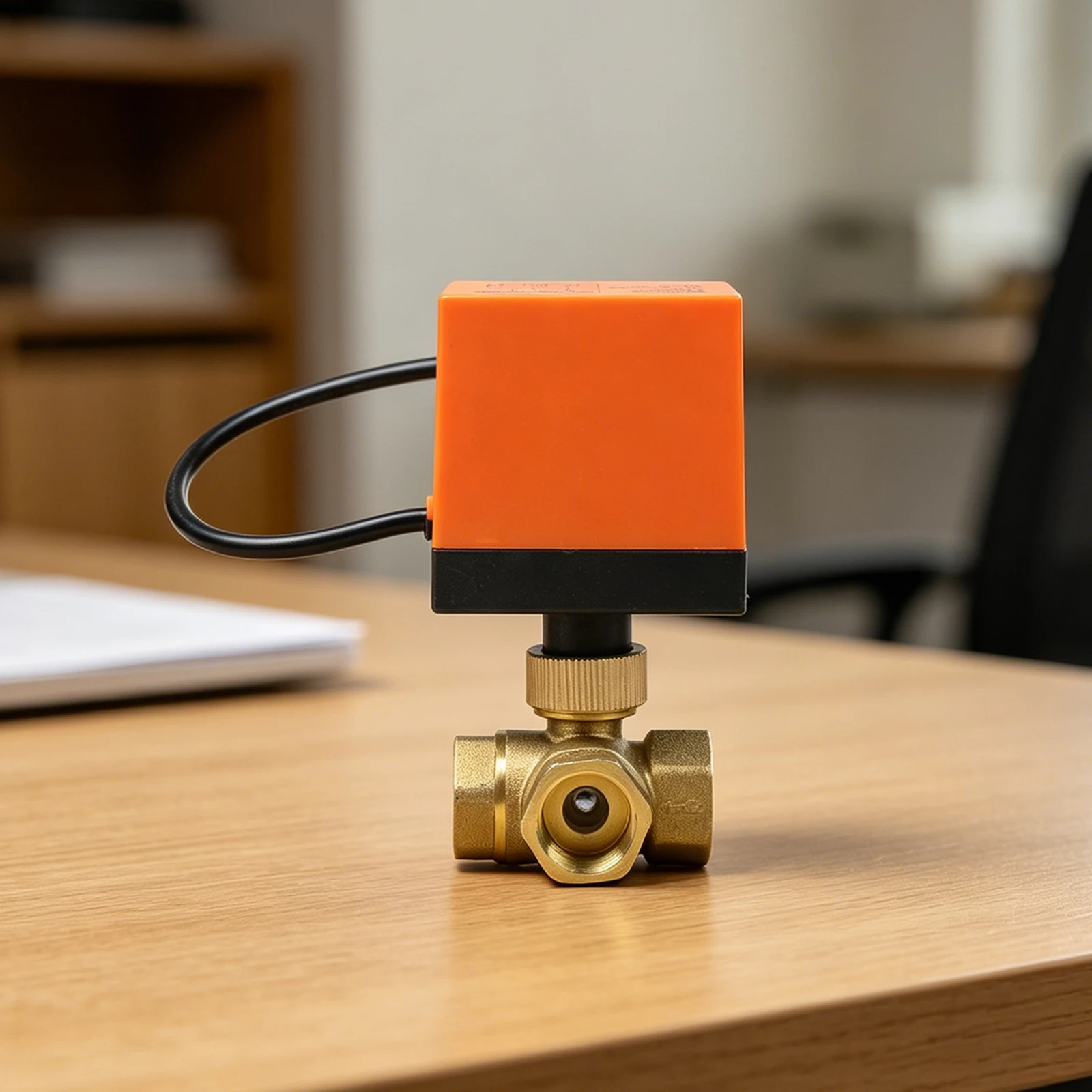 3 Way Solenoid Valve AC220V Ball Valve Pressure Rating 1.6 Mpa Multi-Application Use Quick Installation Design