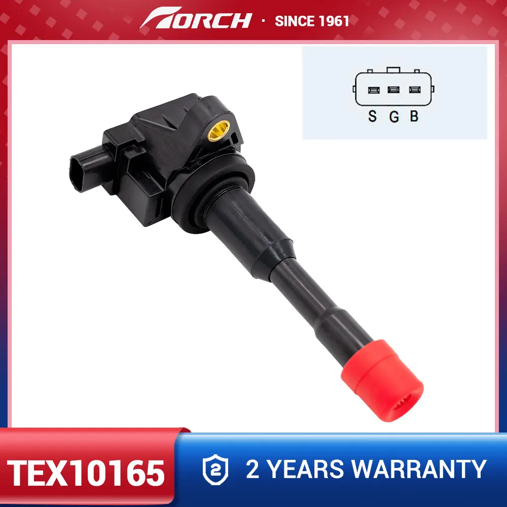 Ignition Coil Torch TEX10165 Replace for Honda 30521-PWA-003 30521-PWA-S01 for BI0027MM 30521REAZ01 for UF374 CM11-108 C1408