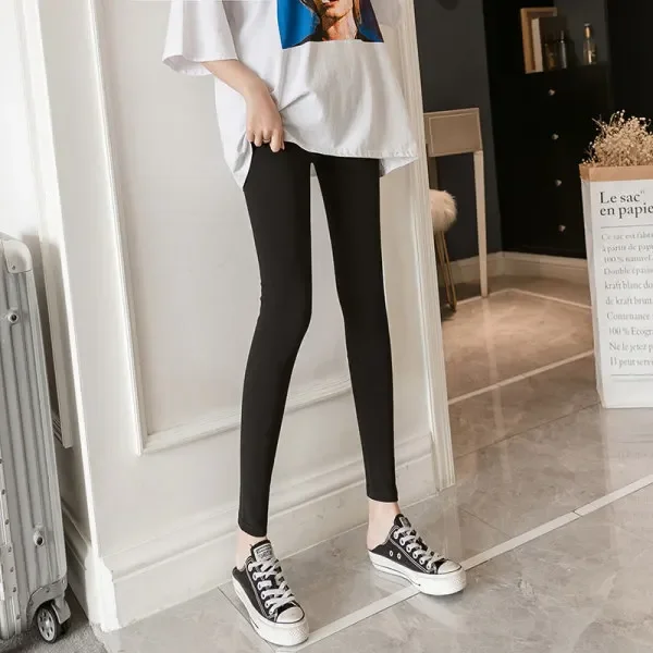 Summer Maternity Pants Size   Loose for Pregnant Women   Spring Pregnancy Clothes Blend Side Trousers