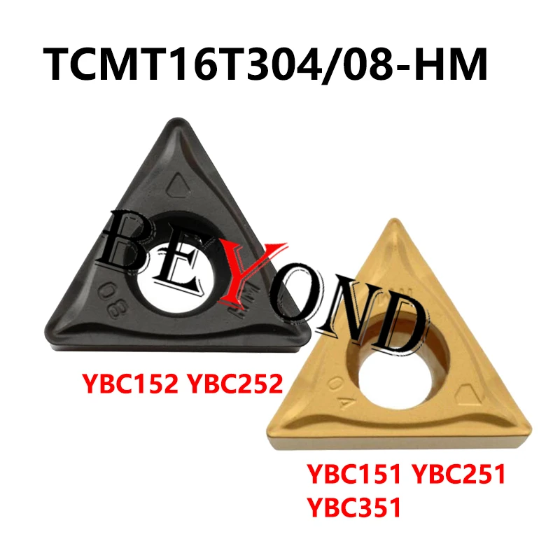 TCMT16T304-HM YBC152 TCMT16T308-HM TCMT16T312 YBC251 YBC252 YBC351 YBC151 Original Carbide Inserts Lathe Tool TCMT 16T304 16T308