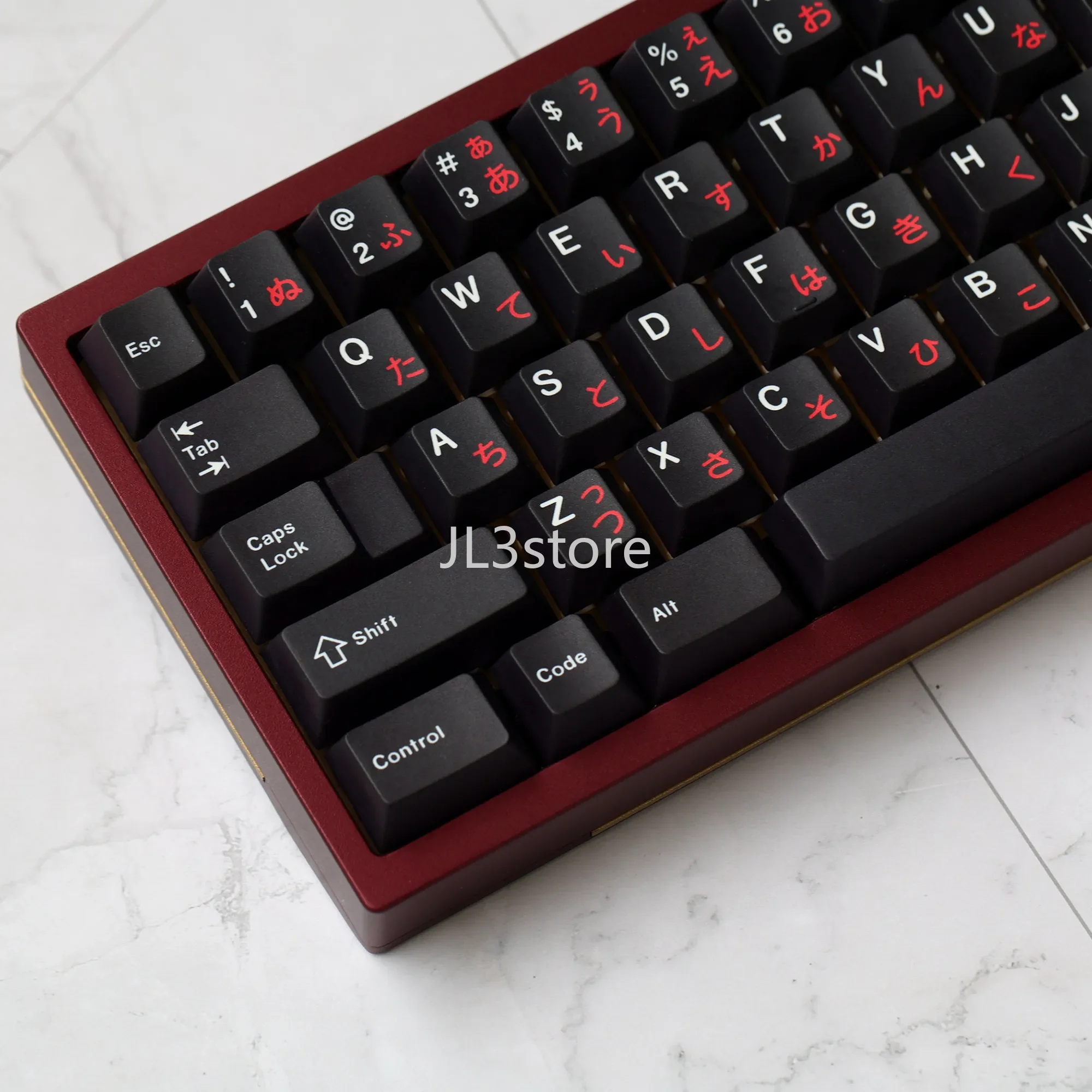 Black Red Sun Russian PBT Sublimation Original Factory 68 980 75 87 Customized Keycaps