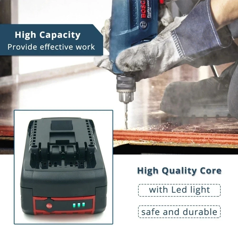 18V 8000mAh Replacement Battery for Bosch Professional System Cordless Tools BAT609 BAT618 GBA18V80 21700 Battery