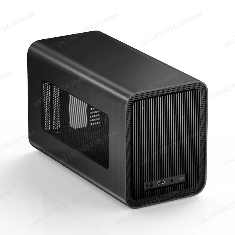 V11 Aluminum Mini ITX PC Case Vertical Horizontal Mount Support A4 SFX Power Supply Home Office Small Chassis