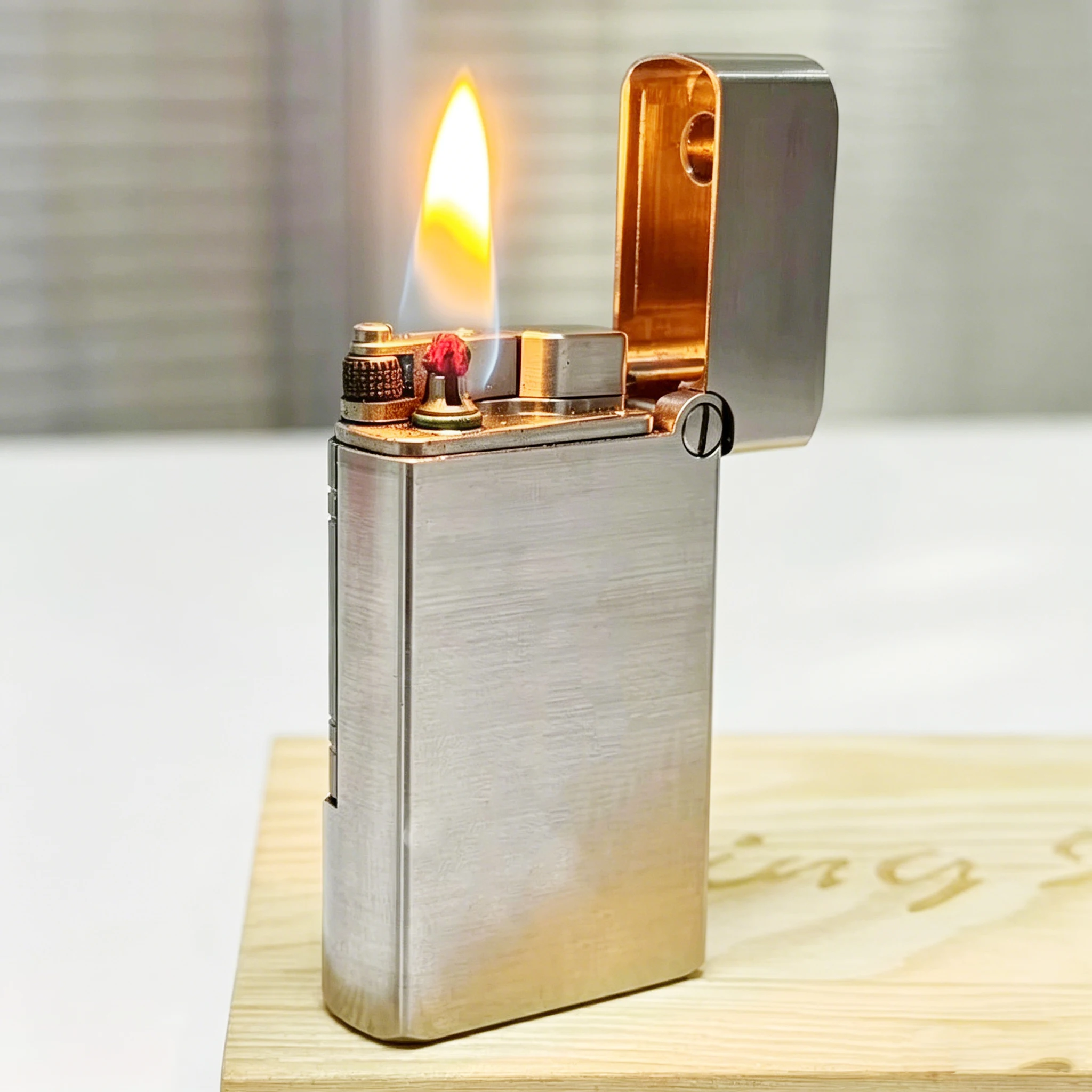 CNC Premium Precision Gasolines Lighter Stainless Steel Luxury Kerosenes wick Flint Lighter Rare  Smoking Refillable Oil Lighter