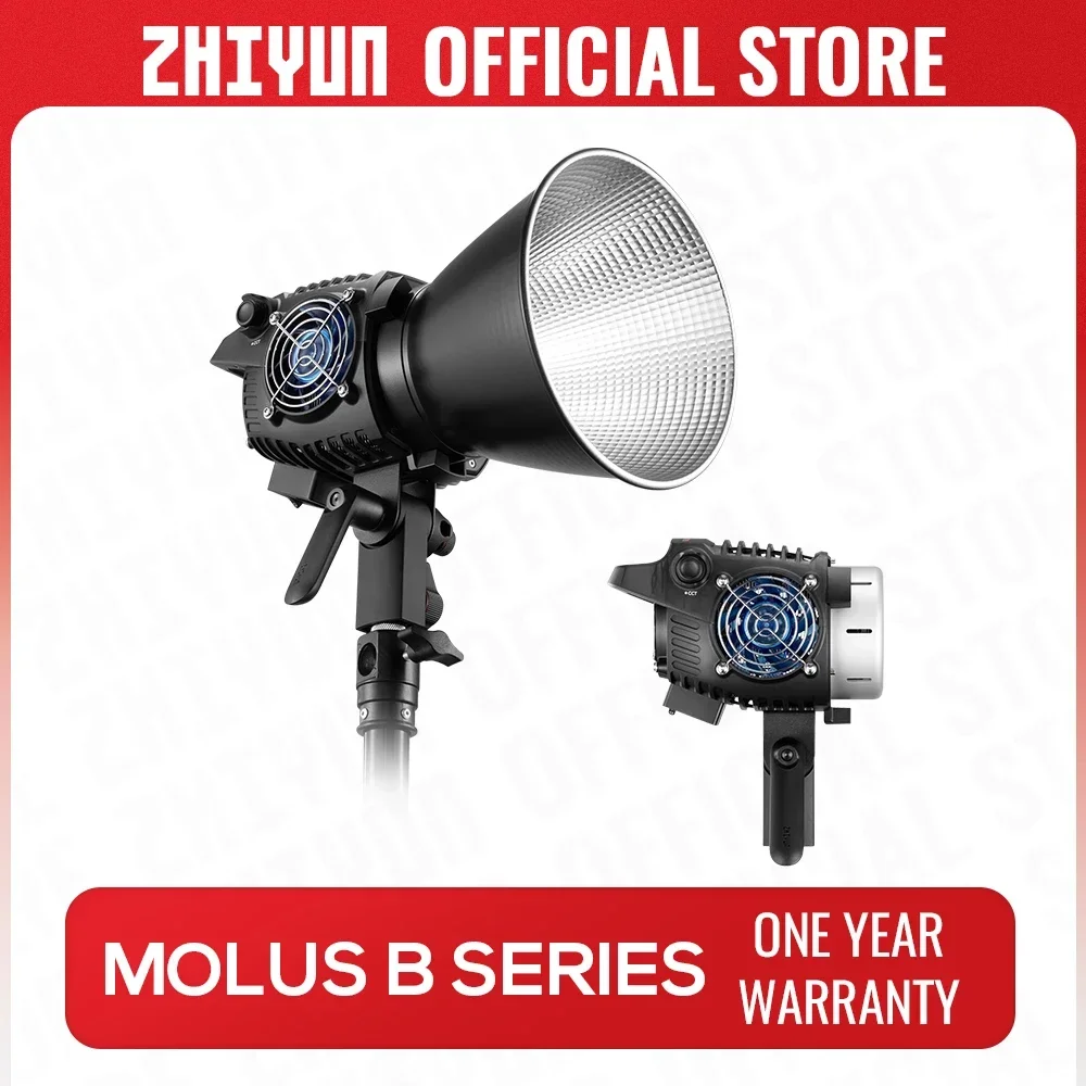 ZHIYUN Official MOLUS B Series Bi-Color COB Light Video Lights Bluetooth Control Photography studio Lighting B100 tiktok lamp