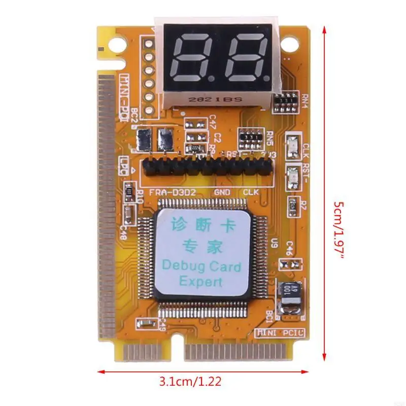 92MF Post Card Diagnostic 3 1 Mini PCI/PCI-E LPC PC Tester Post Card