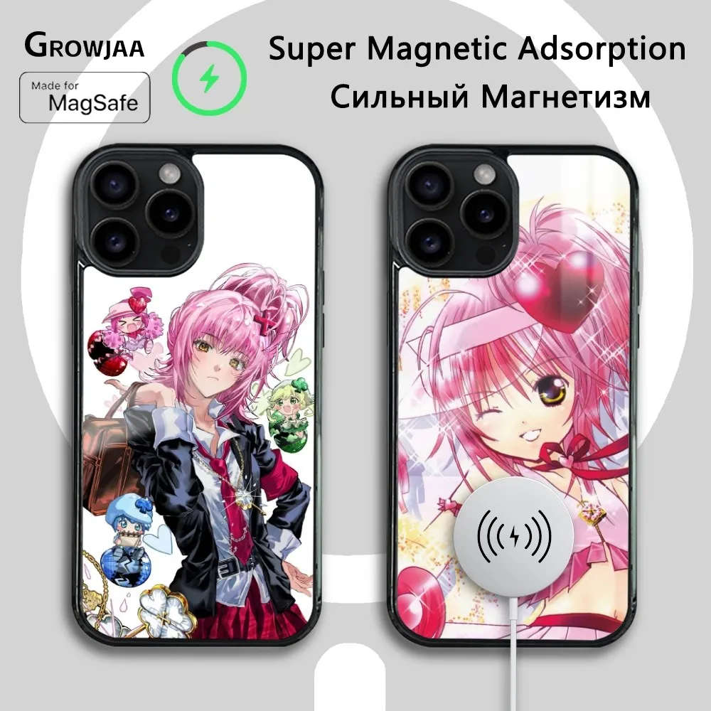 Anime S-Shugo C-Chara Phone Case For iPhone 16 15 14 13 12 11 Pro Max Plus Mini Magsafe Mirror Wireless Magnetic Cover