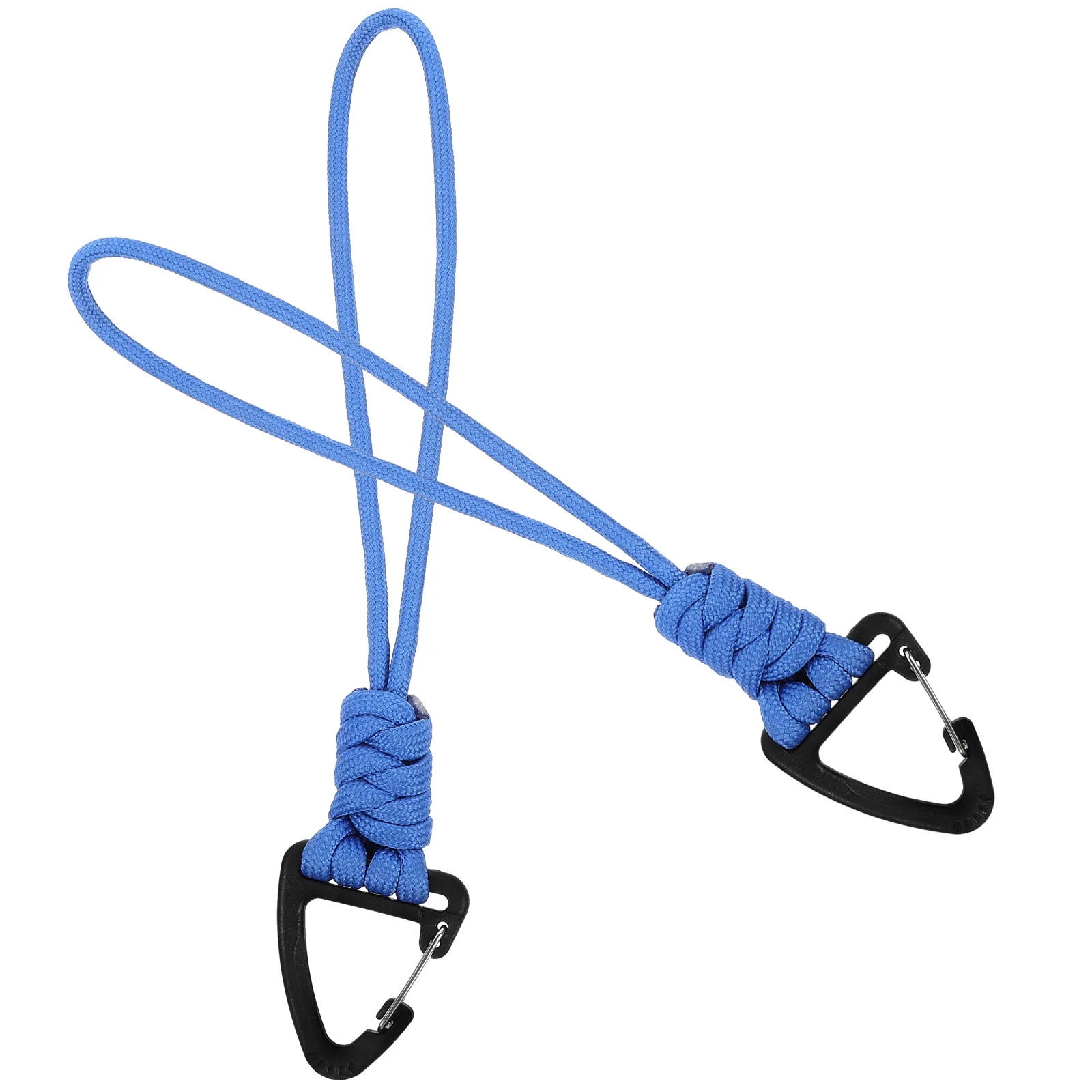 

2pcs Keychain Anti-loss Lanyard Polyester Wrist Strap Carabiner Climbing Adjustable Rope Tool Hook Outdoor Camping Hiking