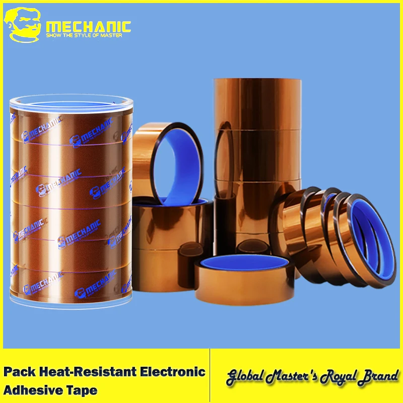 【MECHANIC】 Pack Heat-Resistant Electronic Adhesive Tape Battery circuit PCB insulation protection anti-aging repair tape tool