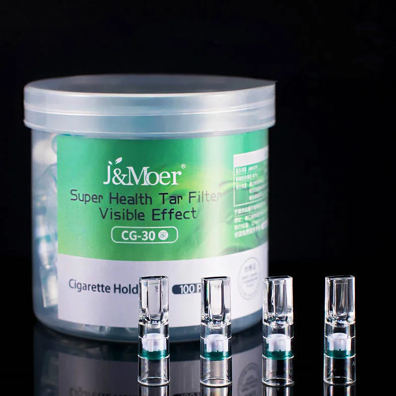 

100pcs 7mm Disposable Cigarette Filter Reducing Tar Health Cleaning Holder Case Smoking Accessories Gadgets for Men Gift