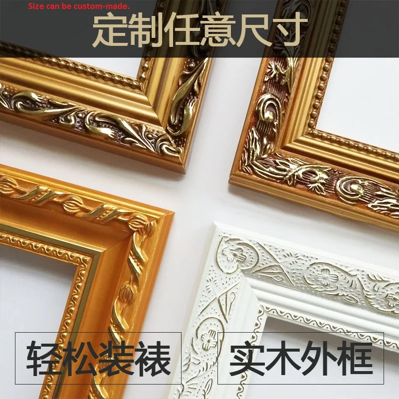 Customized Wooden Oil Painting Outer Frame ,Strip Cross Stitch Picture Frame, 8K Frame - Image 4