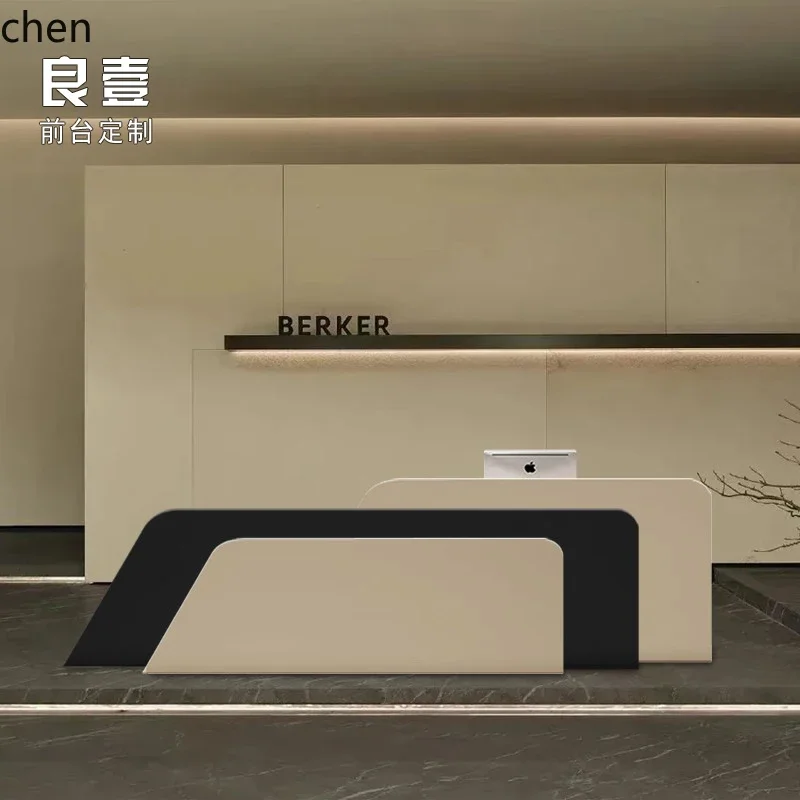 Modern Beauty Salon Reception Desk Yoga Studio Clothing Store Cashier Desk Dance Studio Company Irregular