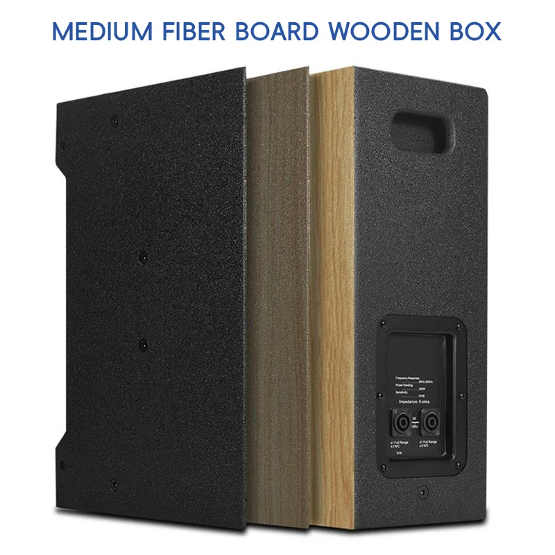 10/12인치 패시브 스피커 8옴 2웨이 라우드스피커 95/97dB 감도 사운드 박스 XLR 지원 야외 홈 시어터 카라오케 DJ용