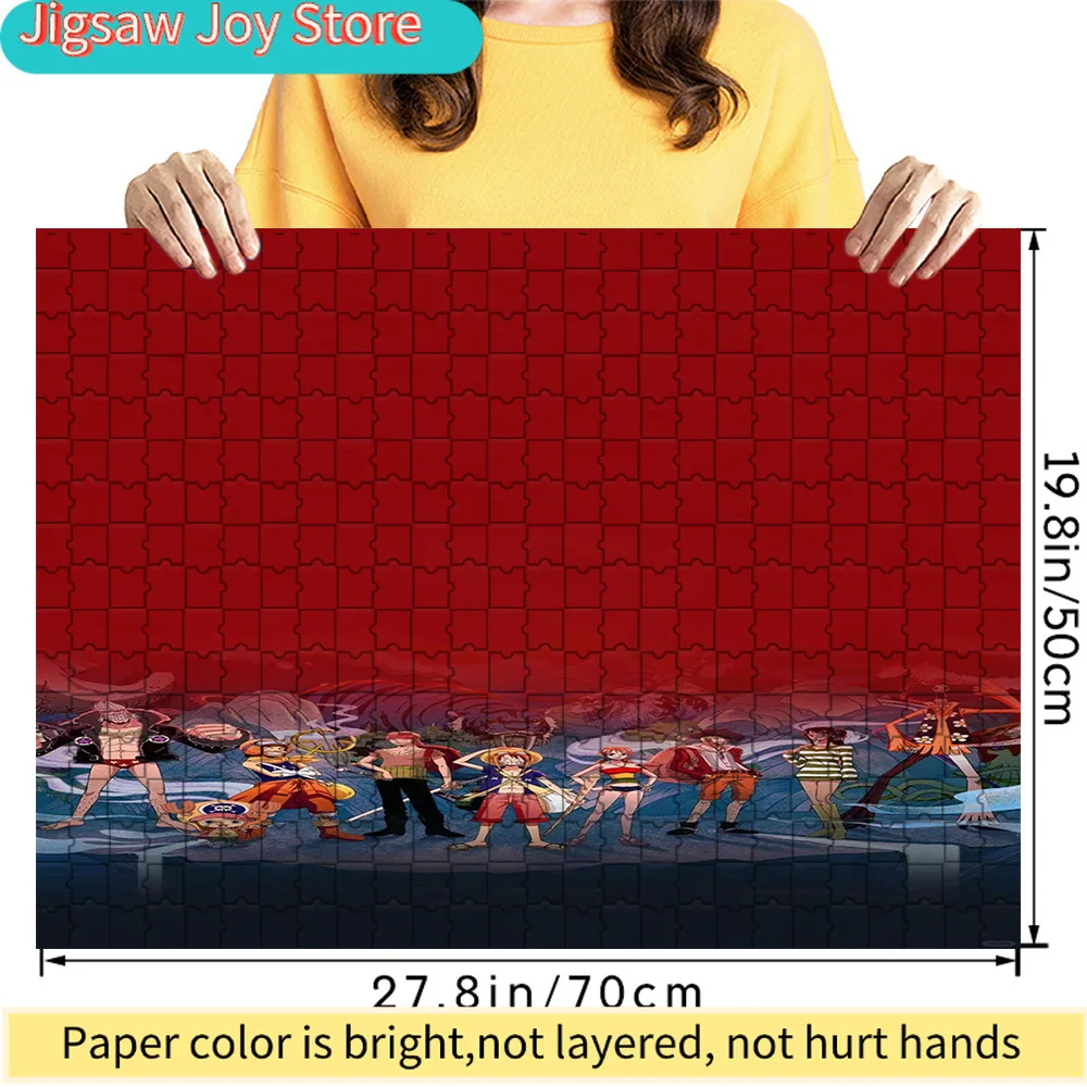 

Премиум-пазл из бумаги: One Piece Film Strong World, сцена с группой пиратов в соломенных шляпах, аниме-арт, высококачественный картонный пазл