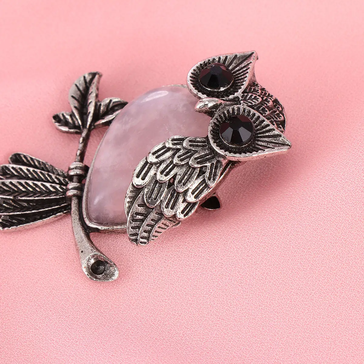 1Pcs Crystal Brooch Creative Owl Shape Fashion Breastpin Coat Pin Scarf Clip Elegant Gift for Wedding Party Casual