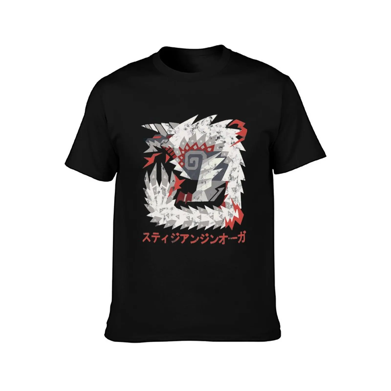 Monster Hunter World Iceborne Stygian Zinogre Kanji Icon T-Shirt plus sizes summer clothes plain t shirts men