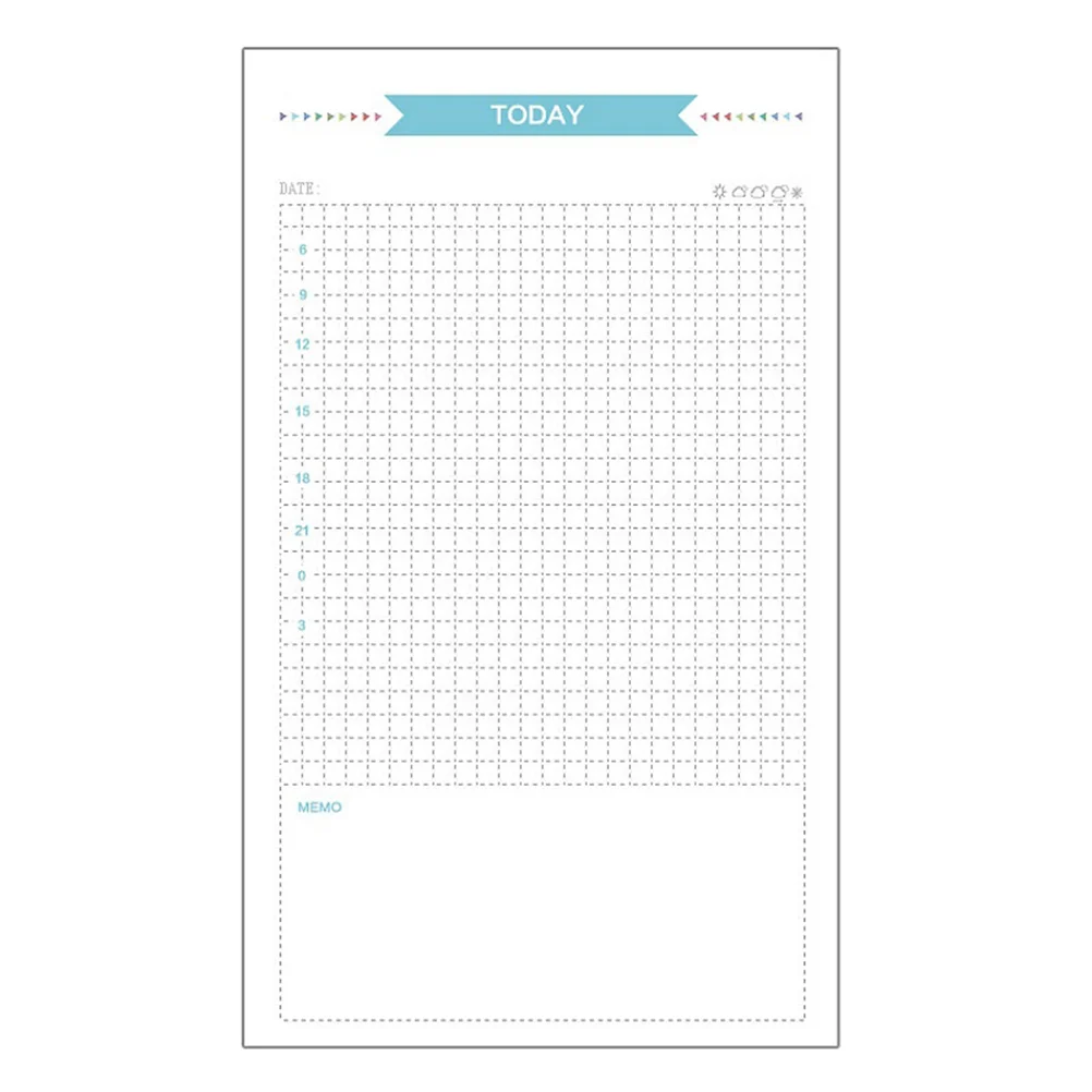 

40 Sheets The Notebook Paper Refills Loose-leaf Grid 6 Holes Lined Papers Binder