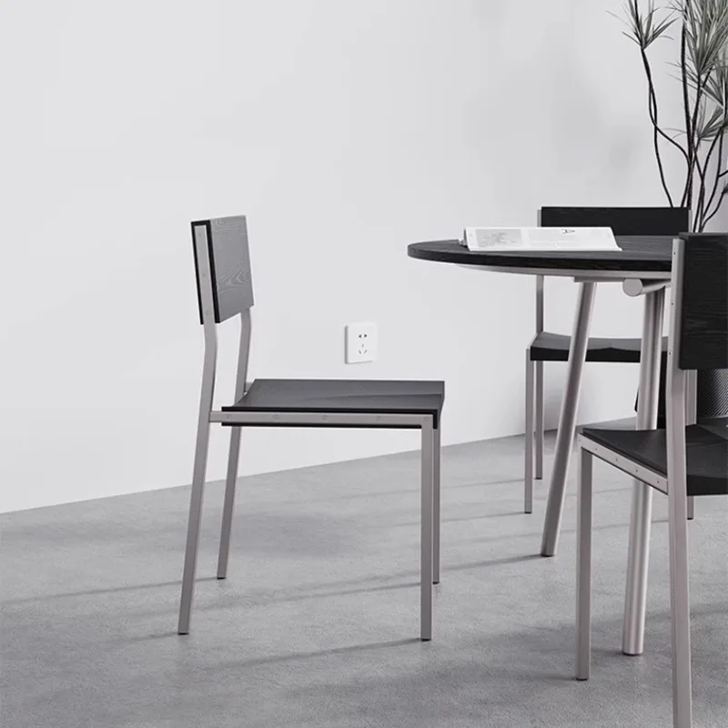 Sillas de comedor creativas de estilo americano, sala de estar, tienda de bebidas, Sillas de comedor de Metal, cómodas muebles relajantes para el hogar, Sillas Lscy