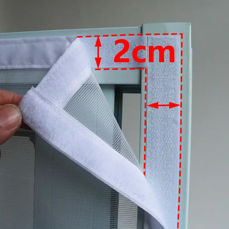 DTGJ White Magnetic Mosquito Net Door Screen Anti Insect Invisible Glass Fibre Mesh Custom Size Curtain Tulle Automatic Closing - Image 2