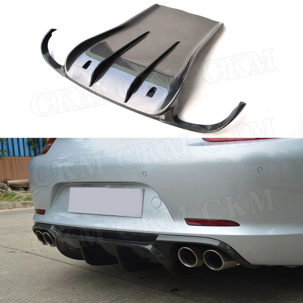 

CKMUUER Carbon Fiber Rear Lip Spoiler Diffuser for Porsche 911 991.1 991.2 Carrera 991 GT3 2012 2013 2014 2015